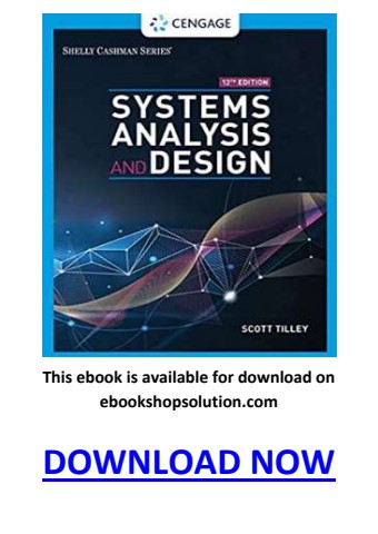systems analysis and design 12th edition pdf