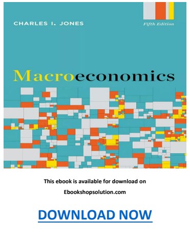 Macroeconomics 5th Edition Jones PDF