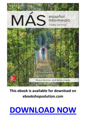 Más Español Intermedio 3rd Edition PDF
