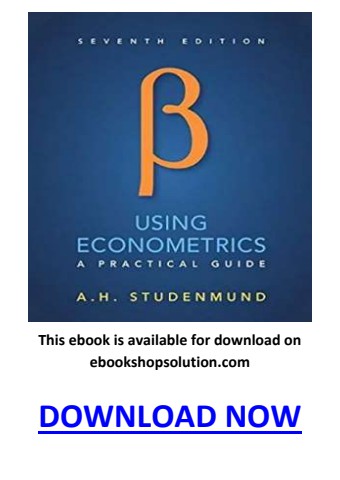 using econometrics a practical guide 7th edition pdf