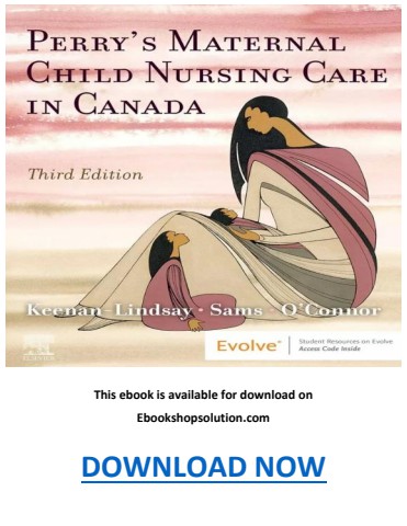 Maternal Child Nursing Care in Canada 3rd Edition PDF