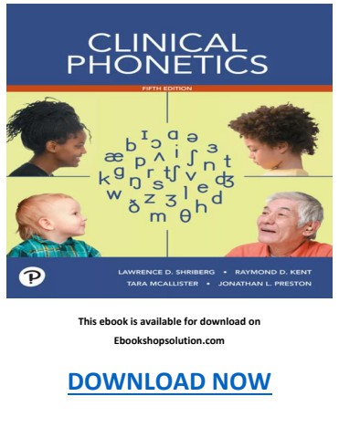 Clinical Phonetics 5th Edition PDF