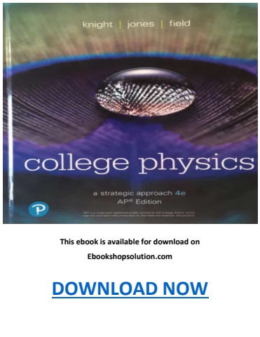 College Physics A Strategic Approach 4th Edition PDF