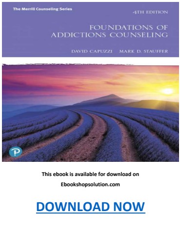 Foundations of Addictions Counseling 4th Edition PDF