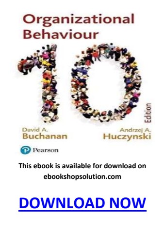 Organizational Behaviour 10th Edition PDF