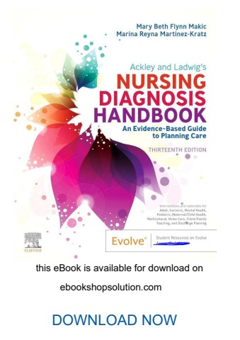 Nursing Diagnosis Handbook 13th Edition PDF