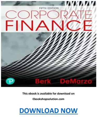 Corporate Finance 5th Edition PDF