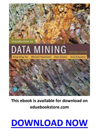 Introduction to Data Mining 2nd Edition PDF by Pang-Ning Tan