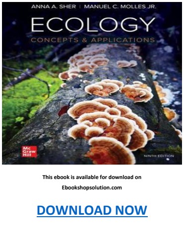 Ecology Concepts and Applications 9th Edition PDF