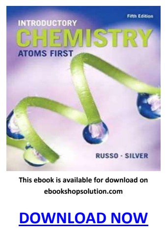 Introductory Chemistry Atoms First 5th Edition PDF