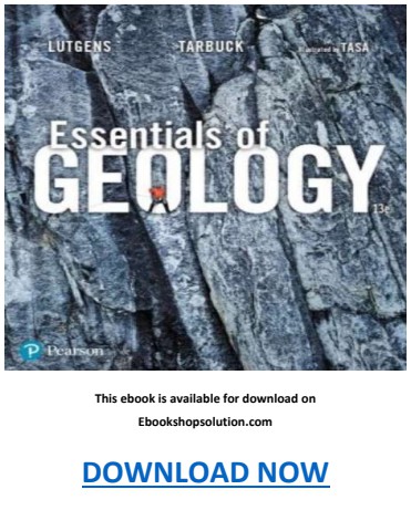 Essentials of Geology 13th Edition PDF