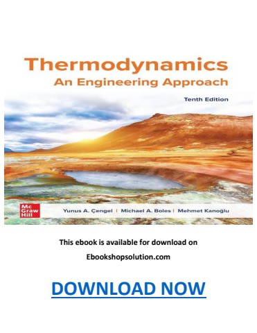 Thermodynamics An Engineering Approach 10th Edition PDF