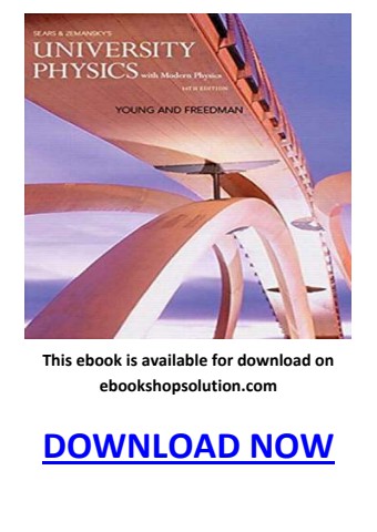 University Physics with Modern Physics 14th Edition PDF