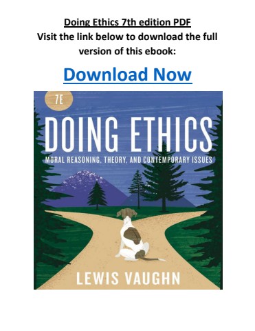 Doing Ethics 7th Edition
