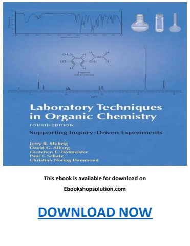 Laboratory Techniques in Organic Chemistry 4th Edition PDF