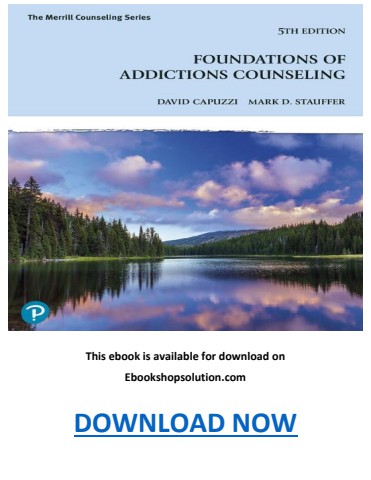 Foundations of Addictions Counseling 5th Edition PDF