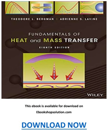 Fundamentals of Heat and Mass Transfer 8th Edition PDF