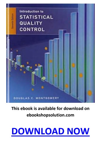 Statistical Quality Control 7th Edition PDF