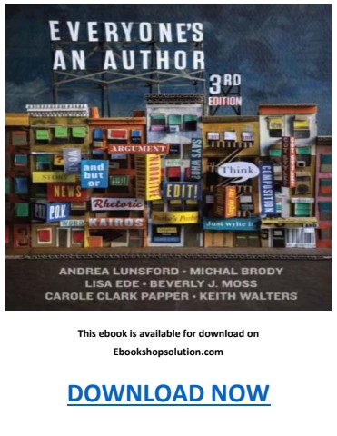 Everyone’s an Author 3rd Edition PDF