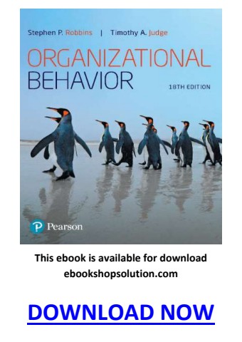 Organizational Behavior 18th Edition PDF