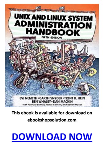 UNIX and Linux System Administration Handbook 5th Edition PDF