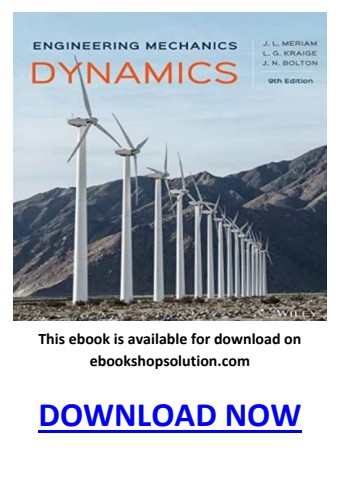 Engineering Mechanics 9th Edition PDF