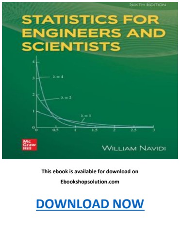 Statistics for Engineers and Scientists 6th Edition PDF