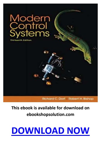 Modern Control Systems 13th Edition PDF