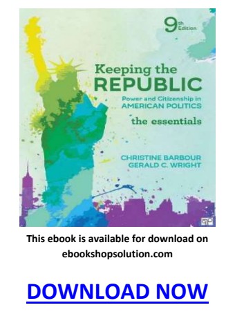 Keeping the Republic 9th edition PDF