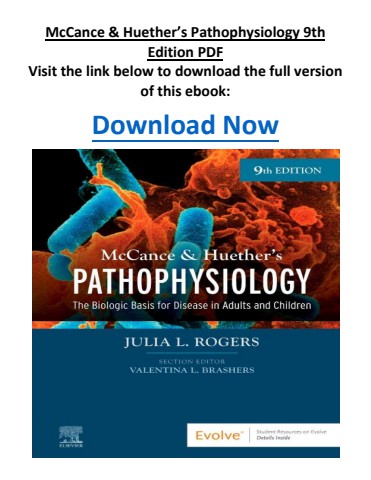 McCance & Huether’s Pathophysiology 9th Edition PDF