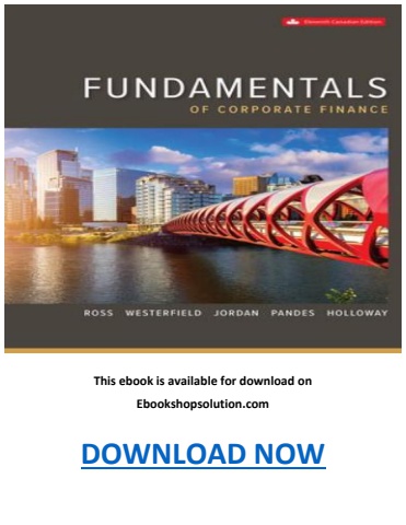 Fundamentals of Corporate Finance 11th Edition PDF