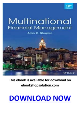 Multinational Financial Management 10th Edition PDF
