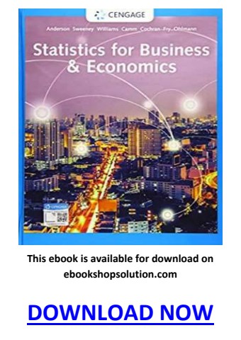 Statistics for Business & Economics 14th Edition PDF