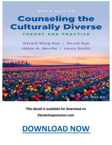 Counseling the Culturally Diverse Theory and Practice 9th Edition PDF