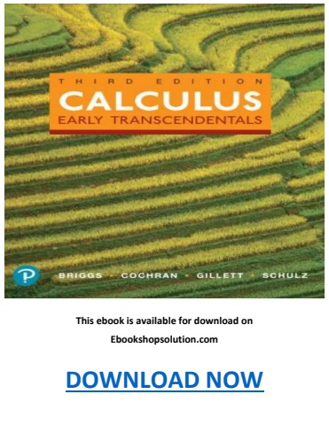 Calculus Early Transcendentals 3rd Edition PDF