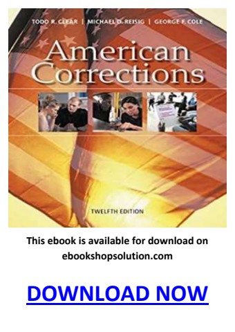 American Corrections 12th Edition PDF
