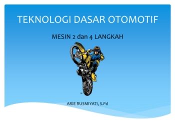 MESIN 2 LANGKAH DAN 4 LANGKAH