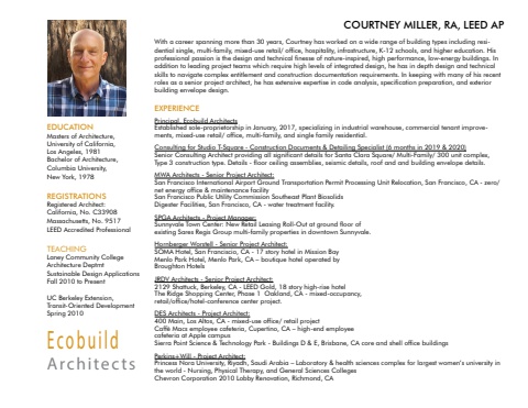 Ecobuild Architects - Commercial/ Retail Portfolio