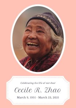 Funeral Service of Cecil Zhao