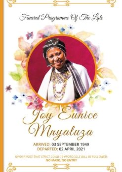 Invite for the late Joy Eunice Mnyaluza