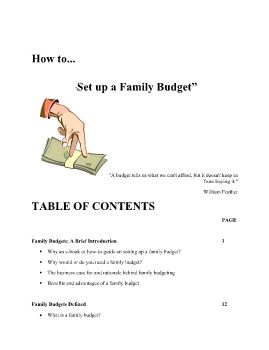 How To Set Up a Family Budget The Easy Way