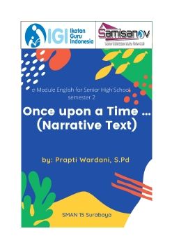 Narrative Text e_module by PRAPTIW