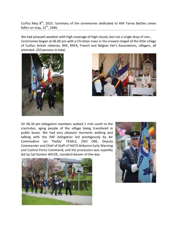 Corfuz 103 Sqn Battle Commemoration 2015
