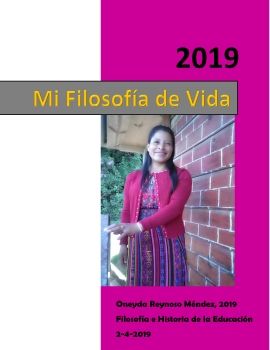 LIBRO DE VIDA ONEYDA REYNOSO  MENDEZ 2019