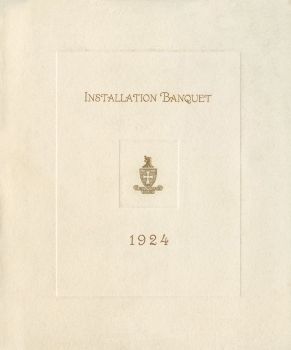Sigma Chi Installation Program 1924