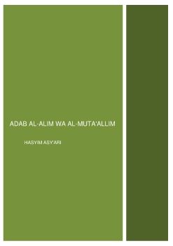 Adab al-Alim Wa al-Muta'allim