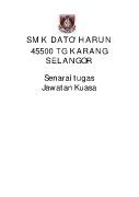 Senarai Tugas Jawatan Kuasa SMKDH