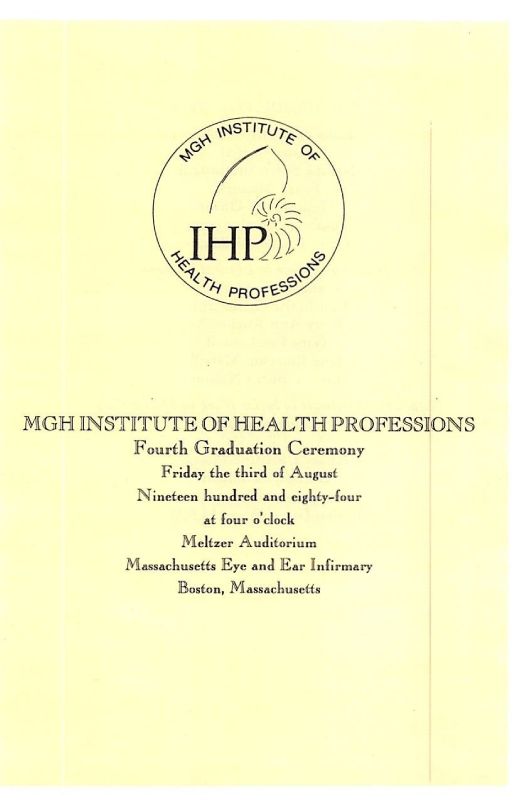 4th Commencement Ceremony August 3, 1984