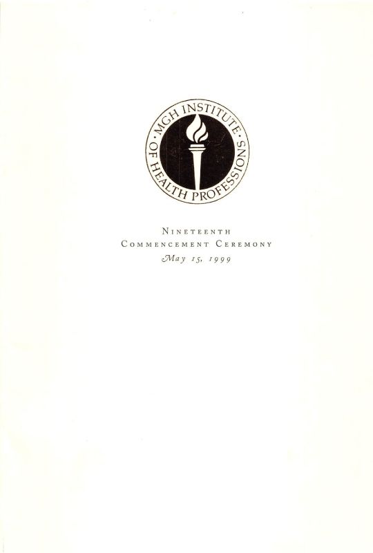 19th Commencement Ceremony May 15, 1999