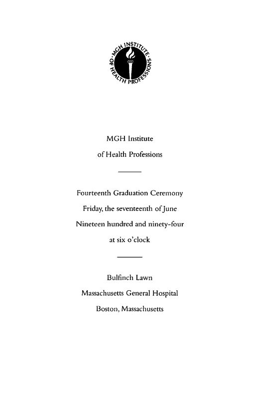 14th Commecement Ceremony June 17, 1994